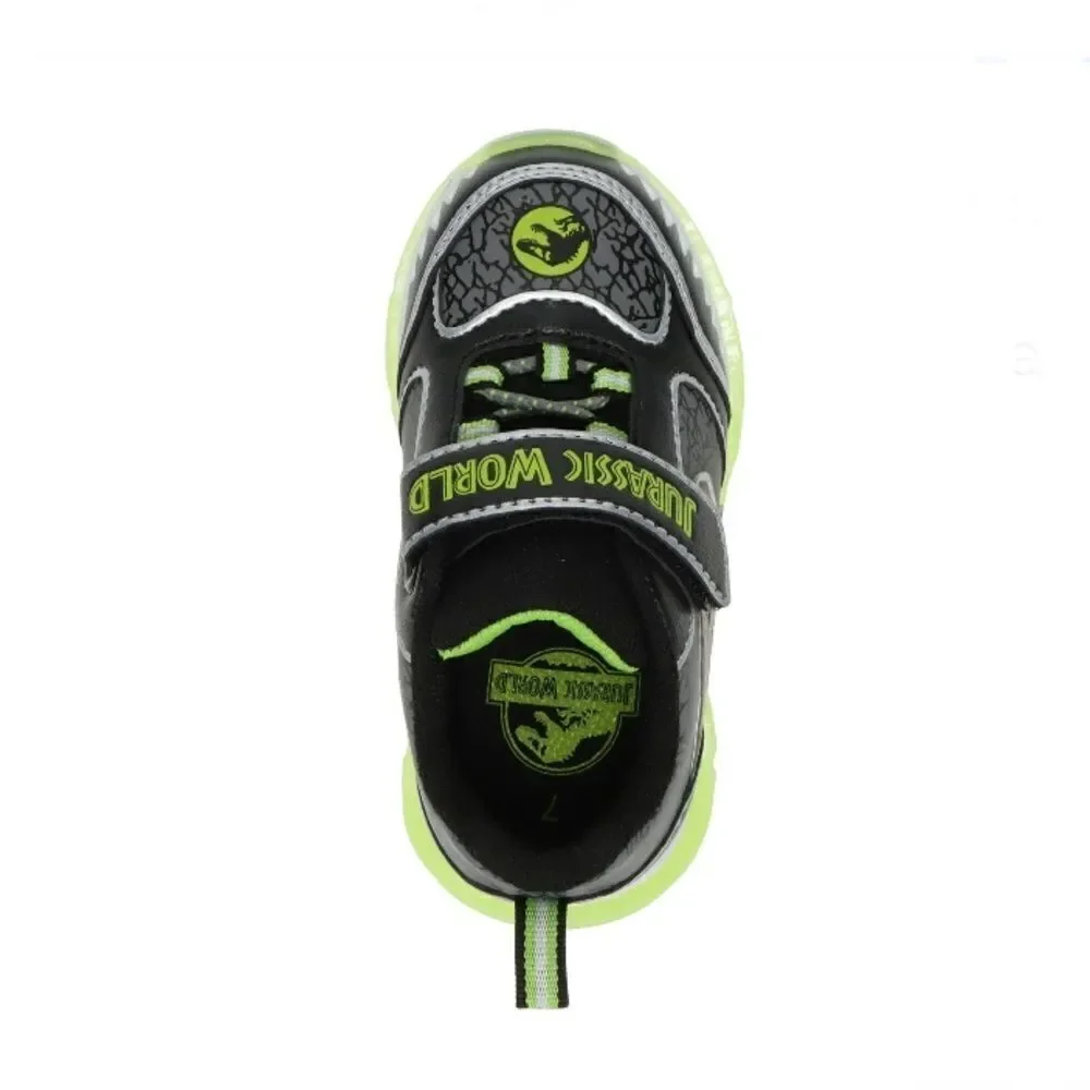 Jurassic World Baby Boys Athletic Light-up Sneaker Shoes Size 5